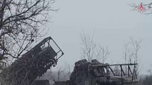 Боевая работа расчета БМ-21 РСЗО «Град» ГрВ «Центр»