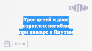 На пепелище сгоревшего дома в Якутии нашли тела двух взрослых и трёх детей