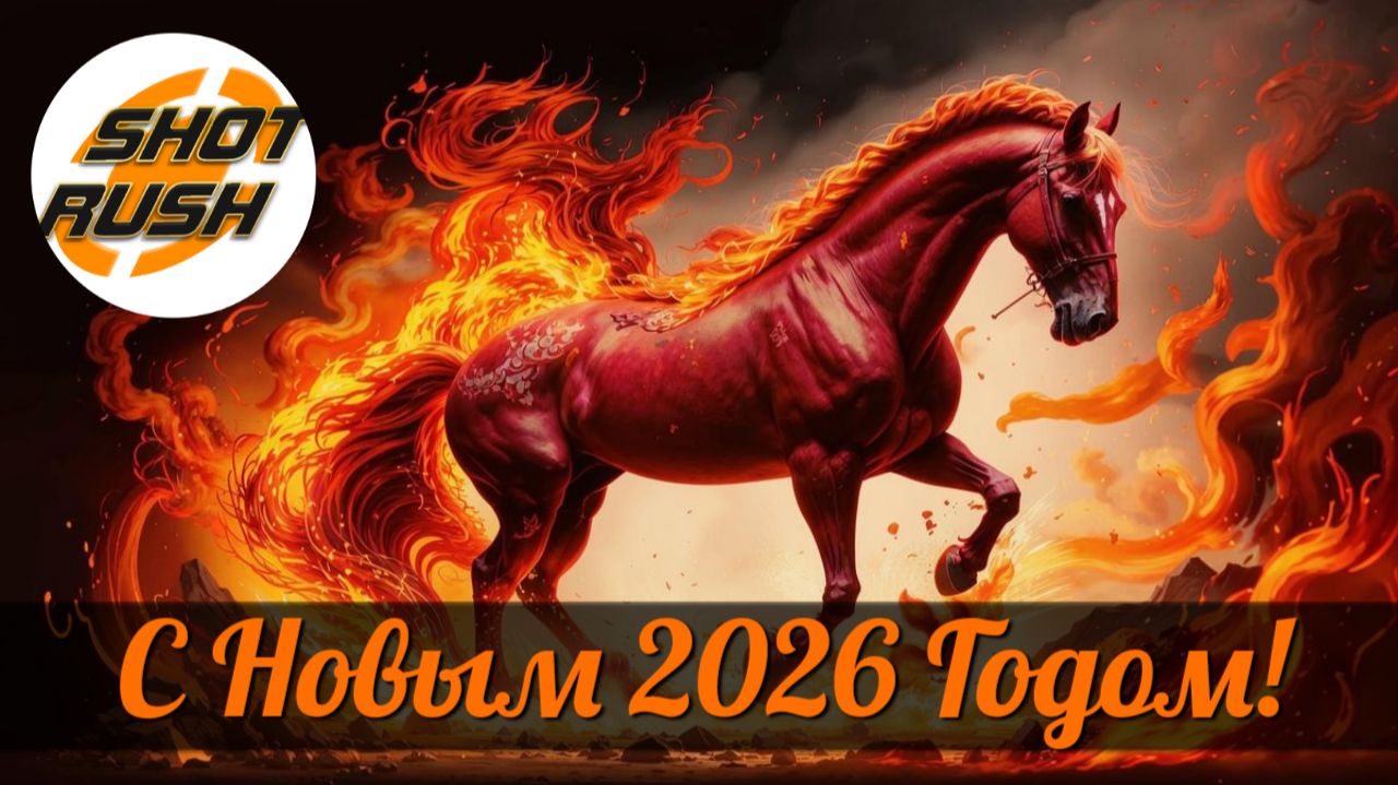 Поздравления с Новым Годом 2026 (Красная Огненная Лошадь) смотреть онлайн