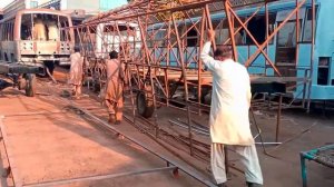 Производство автобусов Hino ручнои работы в Пакистане Удивительн