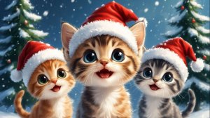 🐈🎄 Котята‑эльфы: Рождество и волшебство 🐈 игра для малышей — весёлые приключения!🌟 Ава и папа
