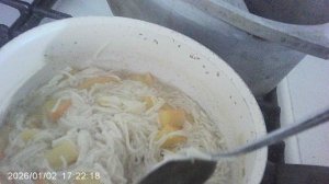 Сварил постную вермишель с тыквой на ужин - во время Рождественского поста очень актуально