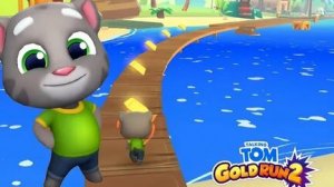 Talking Tom gold  run.Том бег за золотом.Еноты против новых героев