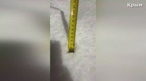 «Крым засыпало снегом | Сильный снегопад сегодня»