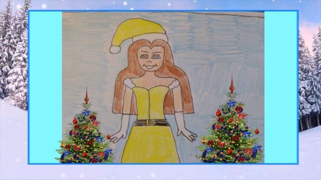 Принцессы мои новогодние рисунки ! смотреть онлайн