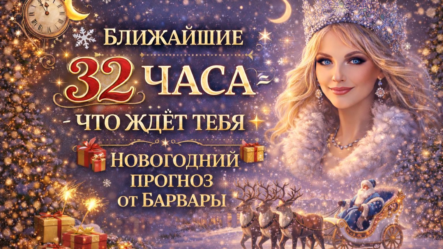 ❄️ БЛИЖАЙШИЕ 32 ЧАСА - ЧТО ЖДЁТ ТЕБЯ ✨🎁🎉НОВОГОДНИЙ ПРОГНОЗ ОТ БАРБАРЫ #медиум #new #magic #магия смотреть онлайн