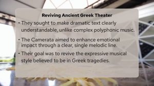 What Was The Florentine Camerata's Role In Opera_