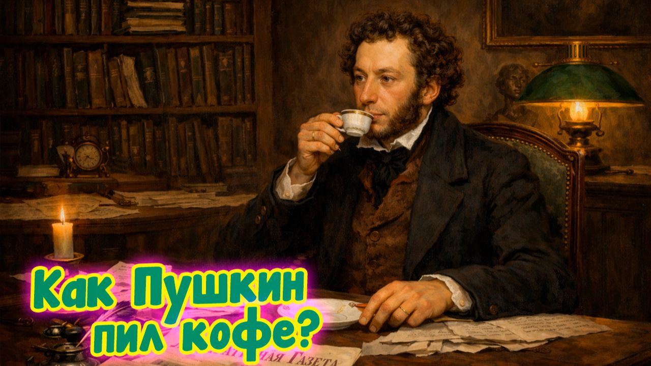Как Пушкин мало кто пил кофе в джезве. Рецепт кофе по-Пушкински! смотреть онлайн