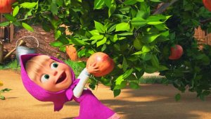 Маша и Медведь - Яблочная Гонка | Ловим Яблоки в Корзину вместе с Машей | Маша и Медведь Смотреть