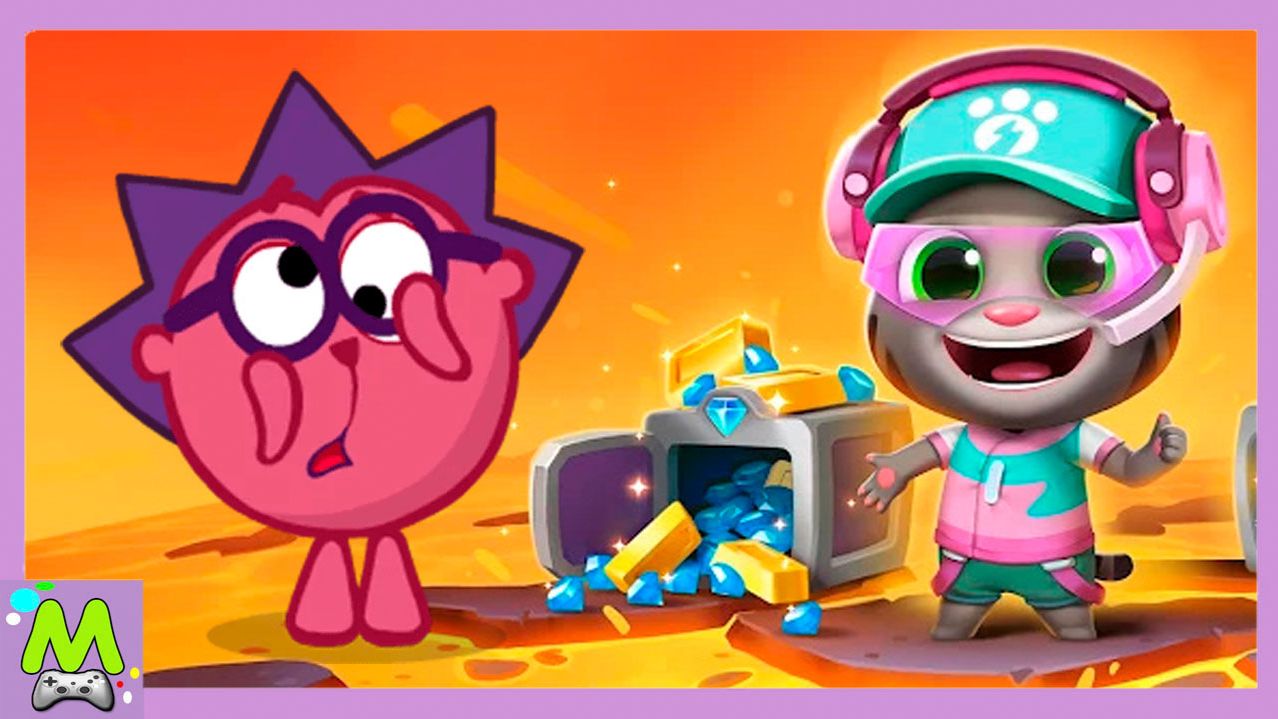 Говорящий Том против Смешариков.Гонки по Огненной Лаве.Кто Лучше Справится с Опасным Заданием смотреть онлайн