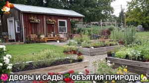 Дворы и сады 🍒 идеи оформления дачи в объятиях природы 🏡 (12) 🦤