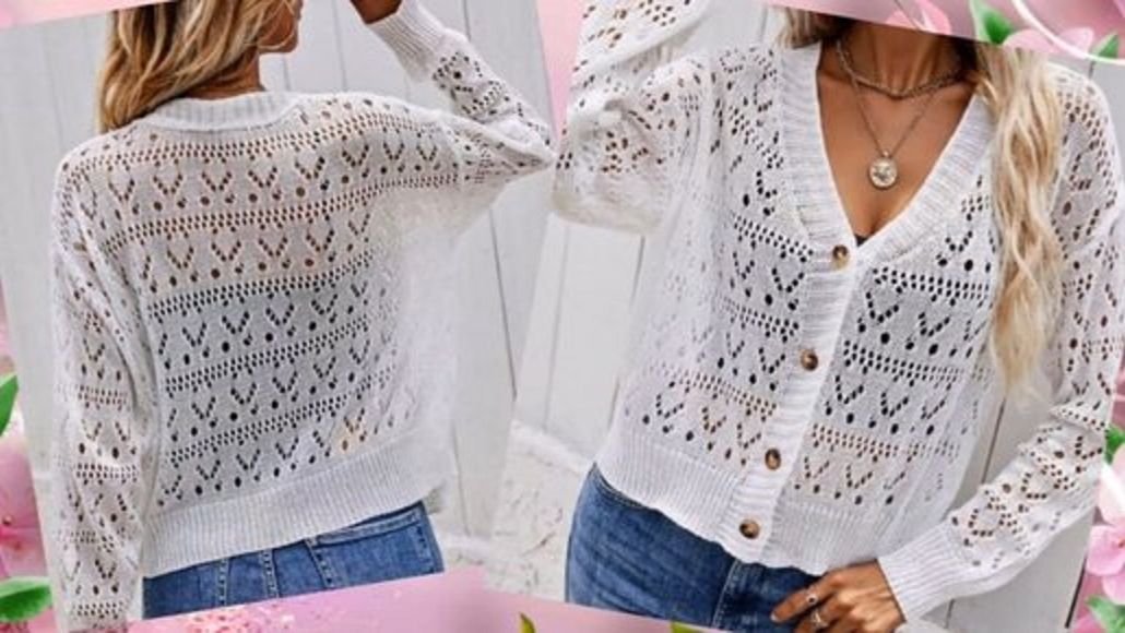 ЧТО-ТО НОВЕНЬКОЕ🔥 МОДНЫЙ АЖУРНЫЙ ЖАКЕТ👍 для модных женщин.💎НОВИНКА от ШЕИН. смотреть онлайн