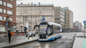 Поездка в Новогоднюю ночь на трамвае "Львенок" по маршруту Т1 (м. Университет - м. Новокузнецкая)