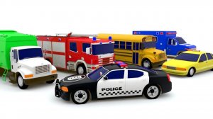 Мультяшки про машинки для малышей! Разбиваем блоки и раскрашиваем транспорт! Мультики для детей