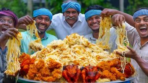 Рецепт китайской лапши Хакка или лапша с куриной ножкой. Готовим в деревне. Вкусная китайская кухня