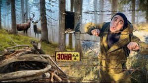 Выживание в Чернобыльскои Зоне Часть-3 Ловушка на Оленеи Сделал Шалаш на дереве 24-Часа