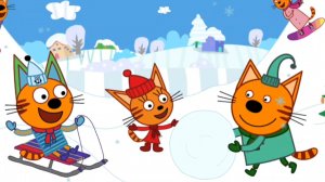 ТРИ КОТА. РАСКРАСКА С ТРЕМЯ КОТАМИ. МУЛЬТФИЛЬМ ИГРА.