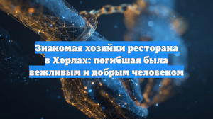 Знакомая хозяйки ресторана в Хорлах: погибшая была вежливым и добрым человеком