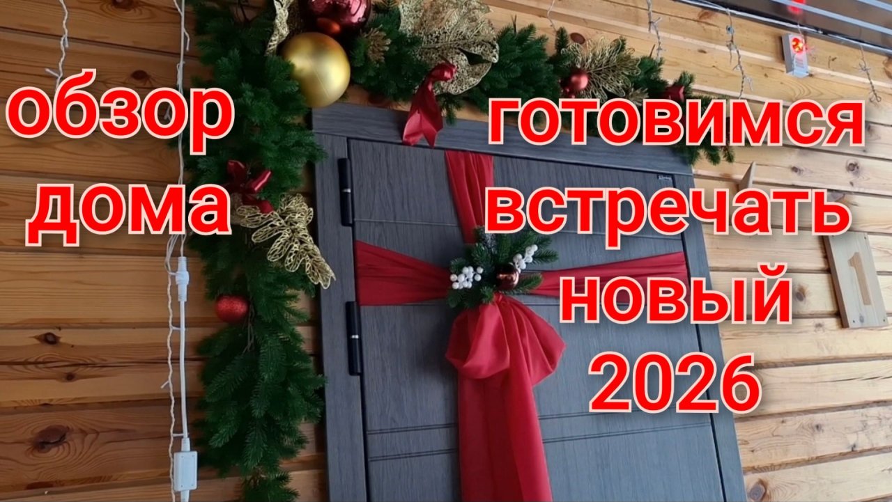 Заселяемся/Обзор дома/Саша жарит шашлык/Готовимся встречать НОВЫЙ ГОД 2026 смотреть онлайн