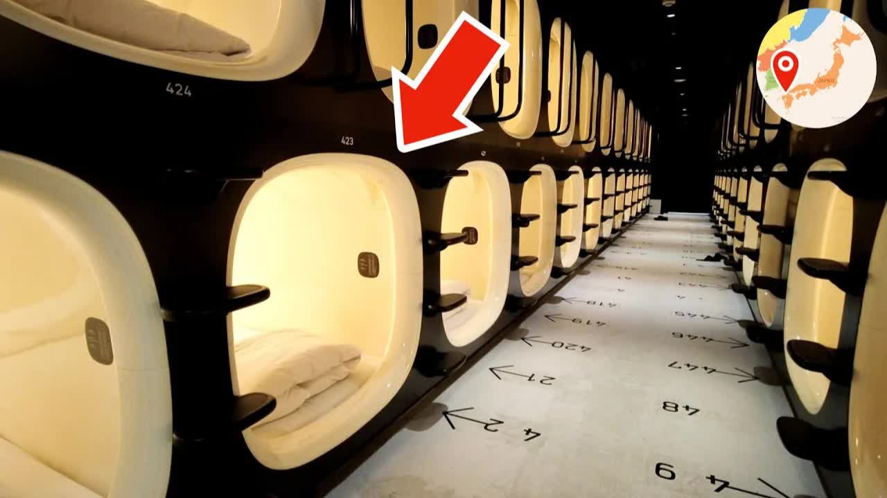 Cheap Capsule Hotel Experience in Japan 😪🛌 9h ninehours Hakata Travel Vlog カプセルホテル 格安 ナインアワーズ 博多 смотреть онлайн