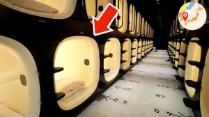 Cheap Capsule Hotel Experience in Japan 😪🛌 9h ninehours Hakata Travel Vlog カプセルホテル 格安 ナインアワーズ 博多