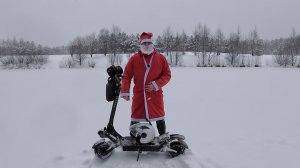 Поздравление и предновогодняя покатушка деда Мороза