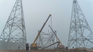 Установка анкерно-угловой трехстоечной опоры УСк750-1М+15