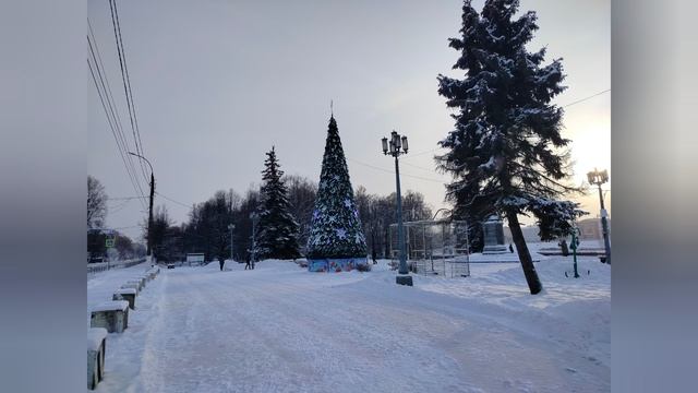 Прогулка к ёлке у Афанасия. Тверь. музыкальная пауза. смотреть онлайн