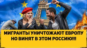 МИГРАНТЫ УНИЧТОЖАЮТ ЕВРОПУ НО ВИНЯТ В ЭТОМ РОССИЮ!!!