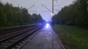 Шаровая молния на рельсах