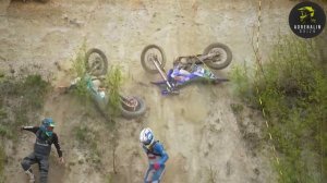 Падения на гонке в Эндуро