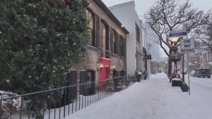 Снегопад в Торонто Канада. Зимняя прогулка в снегопад по центру города❄️🎅🎄