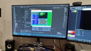 процесс вывода гексагонов на экран