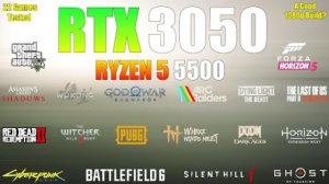 RTX 3050 8gb game test in 2025