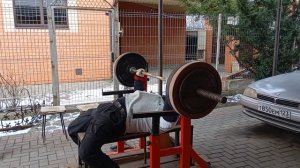 жим штанги лёжа