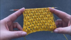 🧶НЕСЛОЖНЫЙ АЖУРНЫЙ УЗОР💜