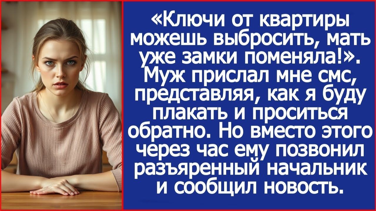 Ключи от квартиры можешь выбросить, мать уже замки поменяла! | ИСТОРИИ ИЗ ЖИЗНИ | АУДИО РАССКАЗЫ смотреть онлайн