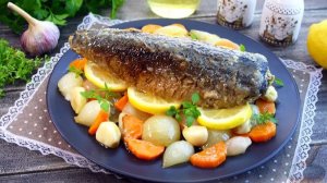 ЖАРЕНАЯ СКУМБРИЯ В ЧЕСНОЧНОМ МАРИНАДЕ