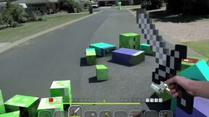 Minecraft In Real Life _ First Person_HD
