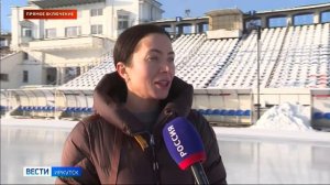 Каток для массовых катаний впервые залили на большом поле стадиона «Труд»