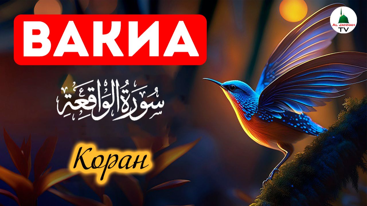 Сура Вакиа. Коран. Слушать для богатства. смотреть онлайн