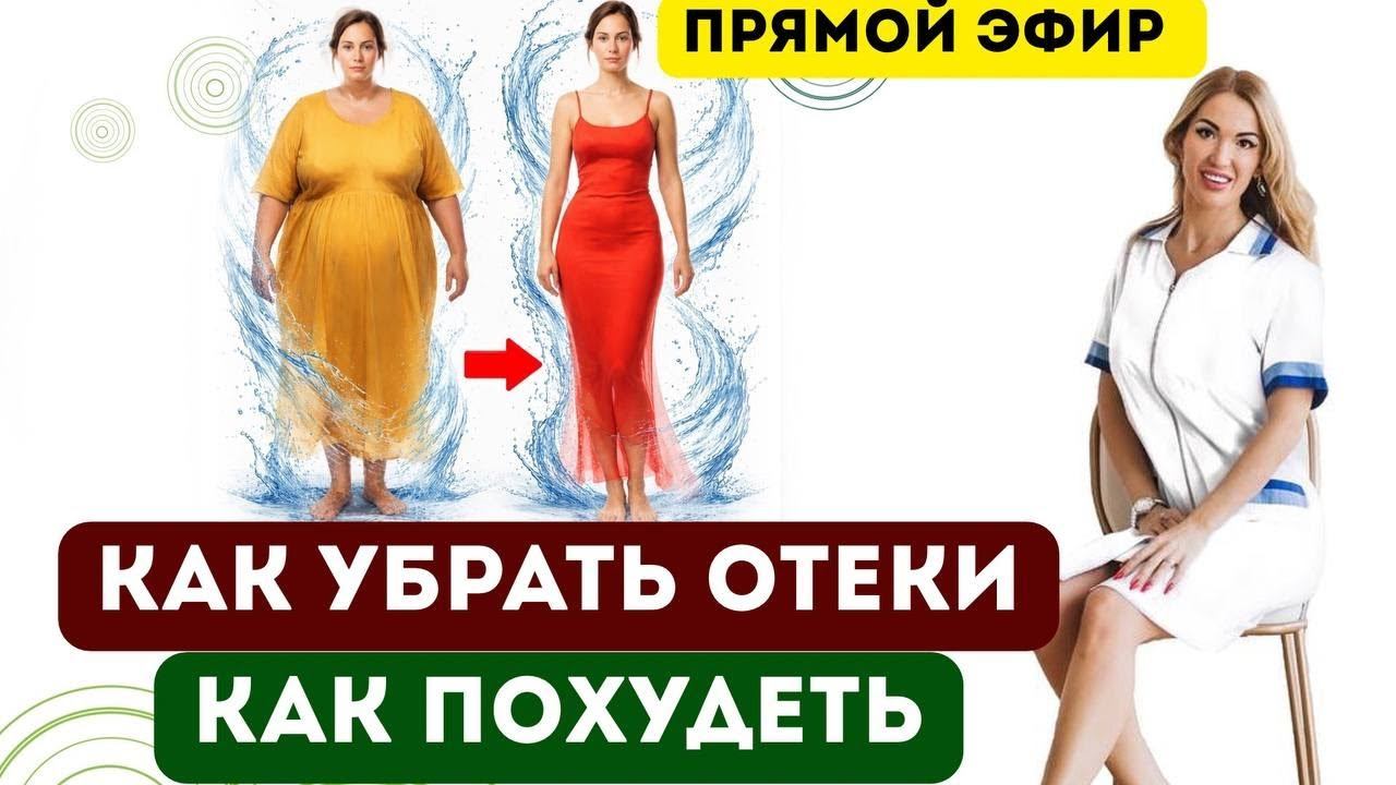 ❤️ КАК УБРАТЬ ОТЕКИ⁉️ КАК ПОХУДЕТЬ⁉️ Прямой эфир. Врач эндокринолог диетолог Ольга Павлова. смотреть онлайн