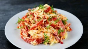 Открыл для себя Новый рецепт салата с Крабовыми Палочками! Несложно и вкусно очень!