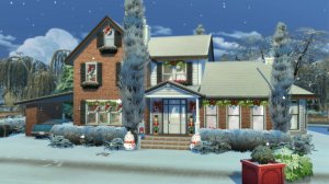 Рождественский дом / Строительство Симс 4 / Christmas House The Sims 4