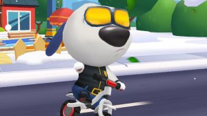 Помощник шерифа Хэнк на ультрабайке Talking Tom Gold Run Детские мультфильмы