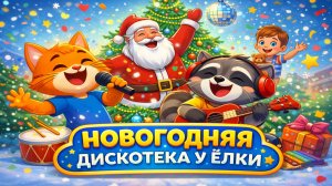 Новогодняя дискотека у ёлки 🎄 | Мурзик, Боря и семья | Праздничная песня для детей