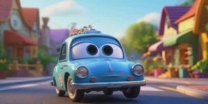 Автомобильные мечты: мчимся по радуге мультик