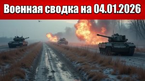 Военные сводки с фронта СВО и карта боевых действий на Украине сегодня 04.01.2026