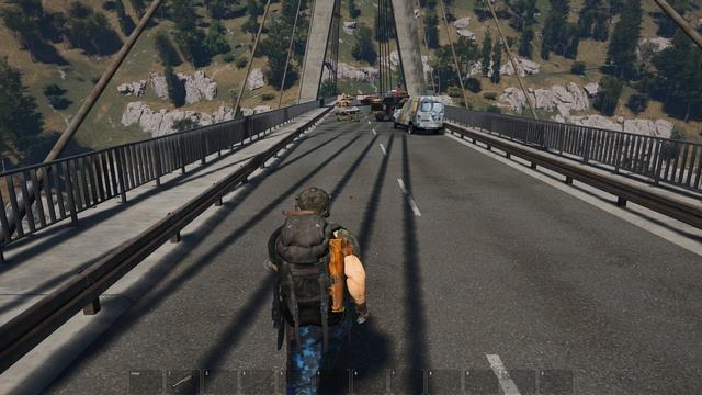 На мосту отжал тачку с палки