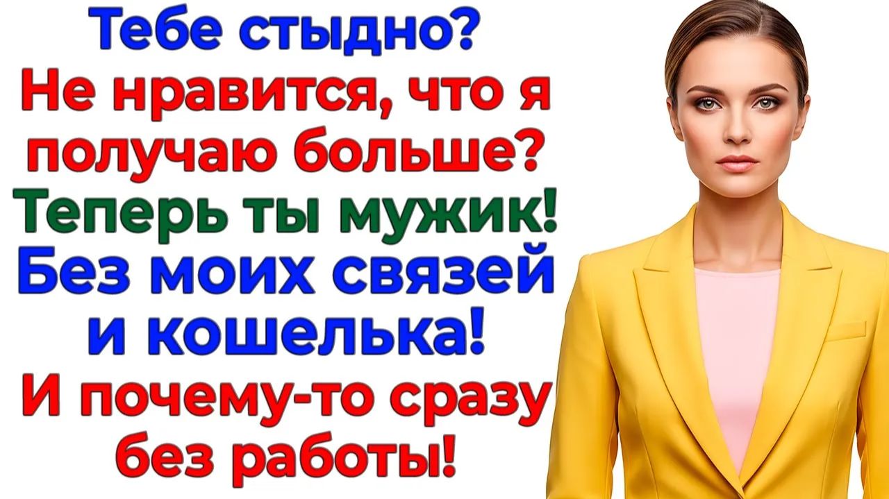Муж смеялся над моей работой! Пока я не перестала платить! | Семейные Драмы | Жизненные Истории